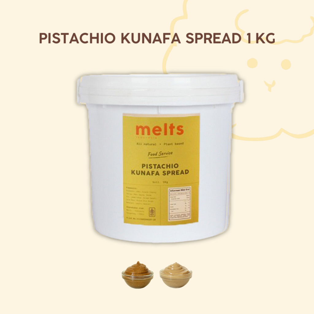

SELAI 1KG - Ready to Eat ! Varian : Pistachio, Kunafa, Pure 1 KG | Selai kacang Crunchy Plant Based Vegan untuk Roti Bahan Kue Baking Pastry Topping