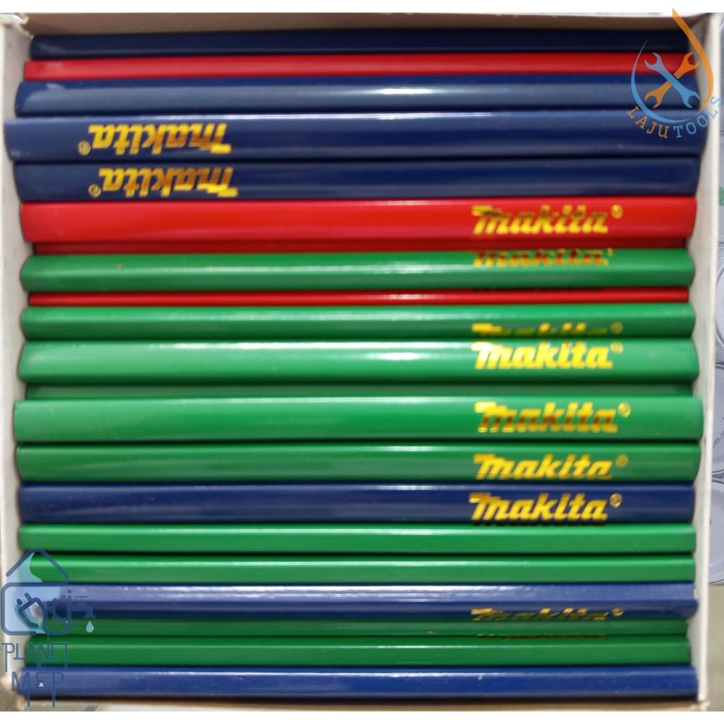 

Pensil Kayu Bangunan Tukang MAKITA / Pinsil Pencil Gepeng MAKITA