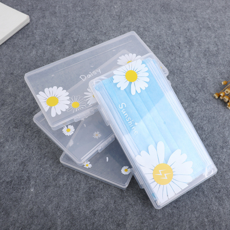 NEW Transparent Mask Storage Box Disposable Mask Case Mask Storage Case Storage Box Organizer Contai