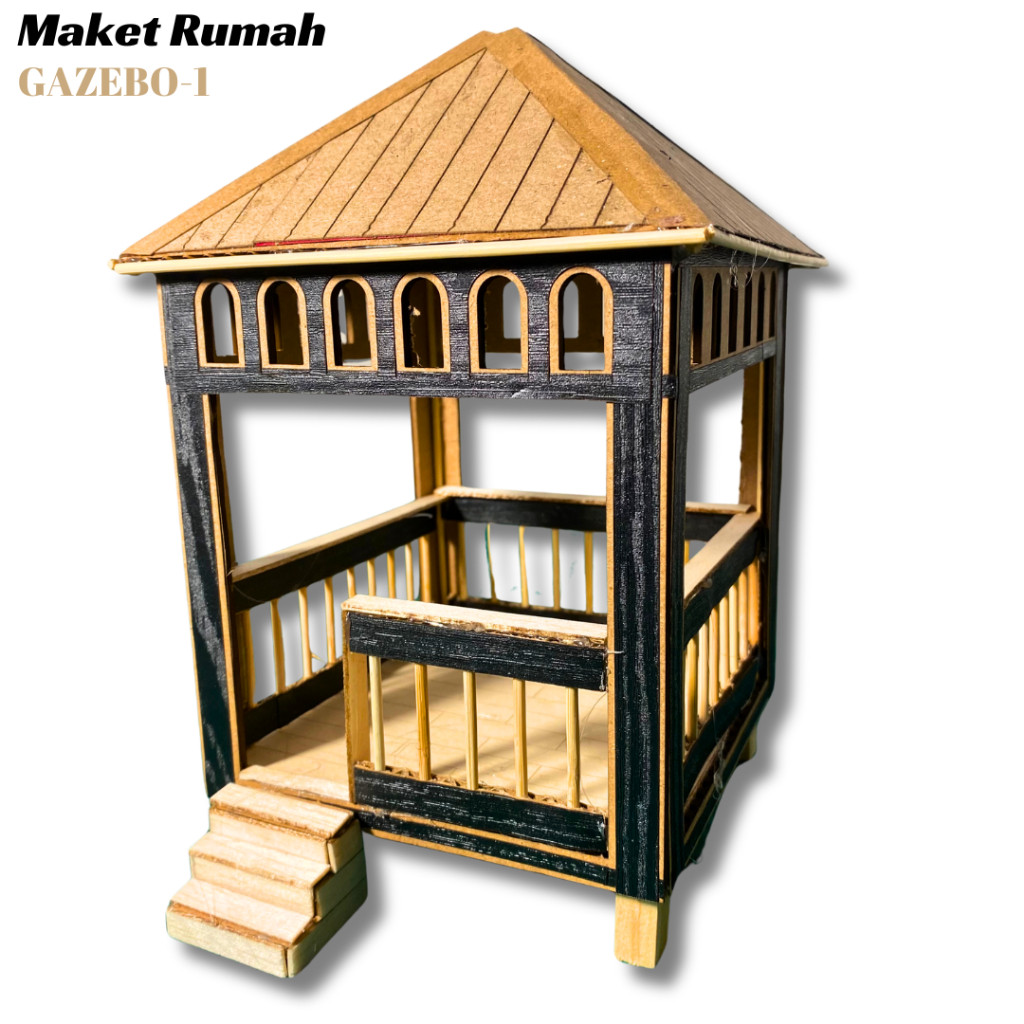 Maket Gazebo Maket rumah miniatur gazebo Co