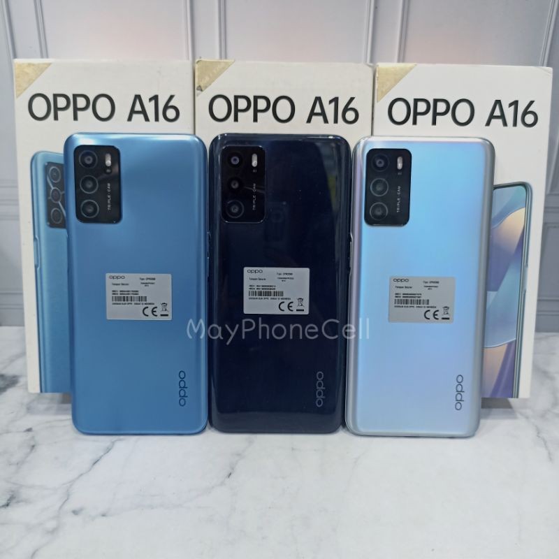 Oppo A16 4/64 3/32 GB Handphone Second Bekas Fullset