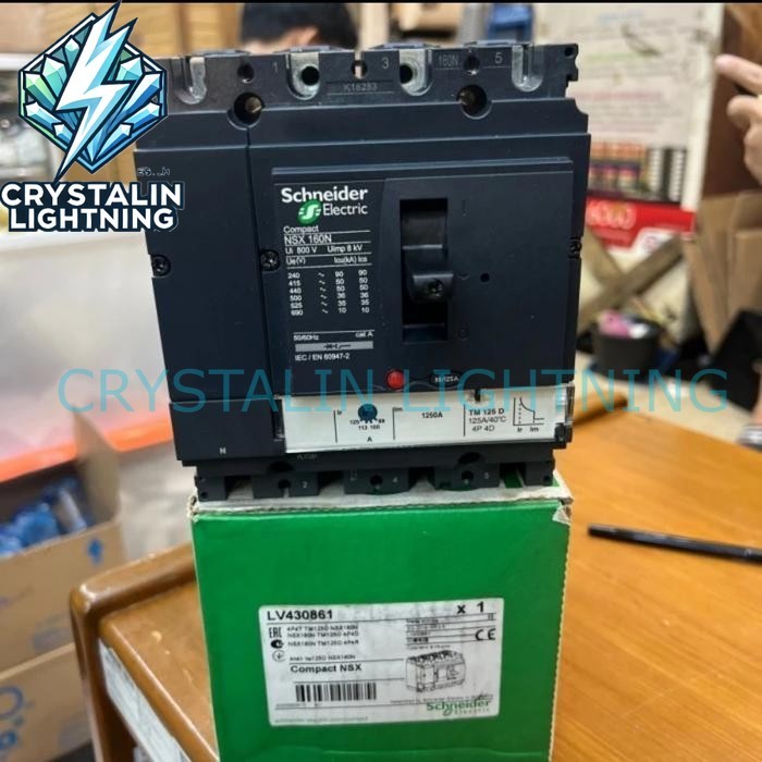 MCCB NSX160N 4P 160A 50KA SCHNEIDER