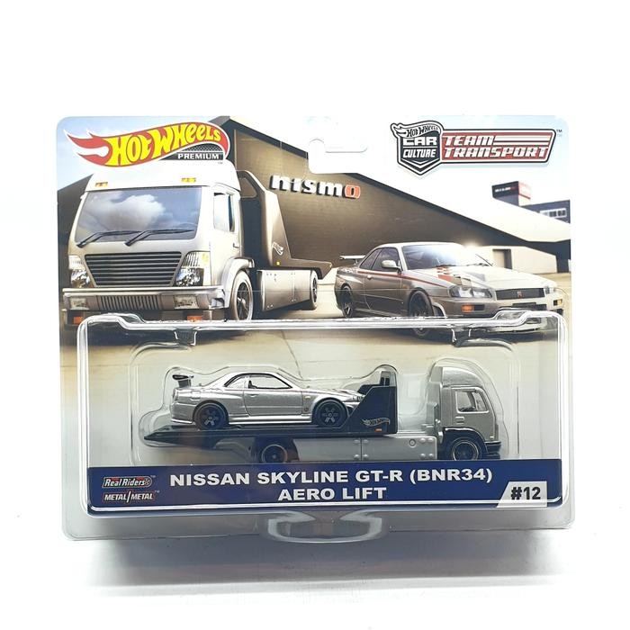 HOT WHEELS TEAM TRANSPORT NISSAN SKYLINE GT-R (BNR34) AERO LIFT