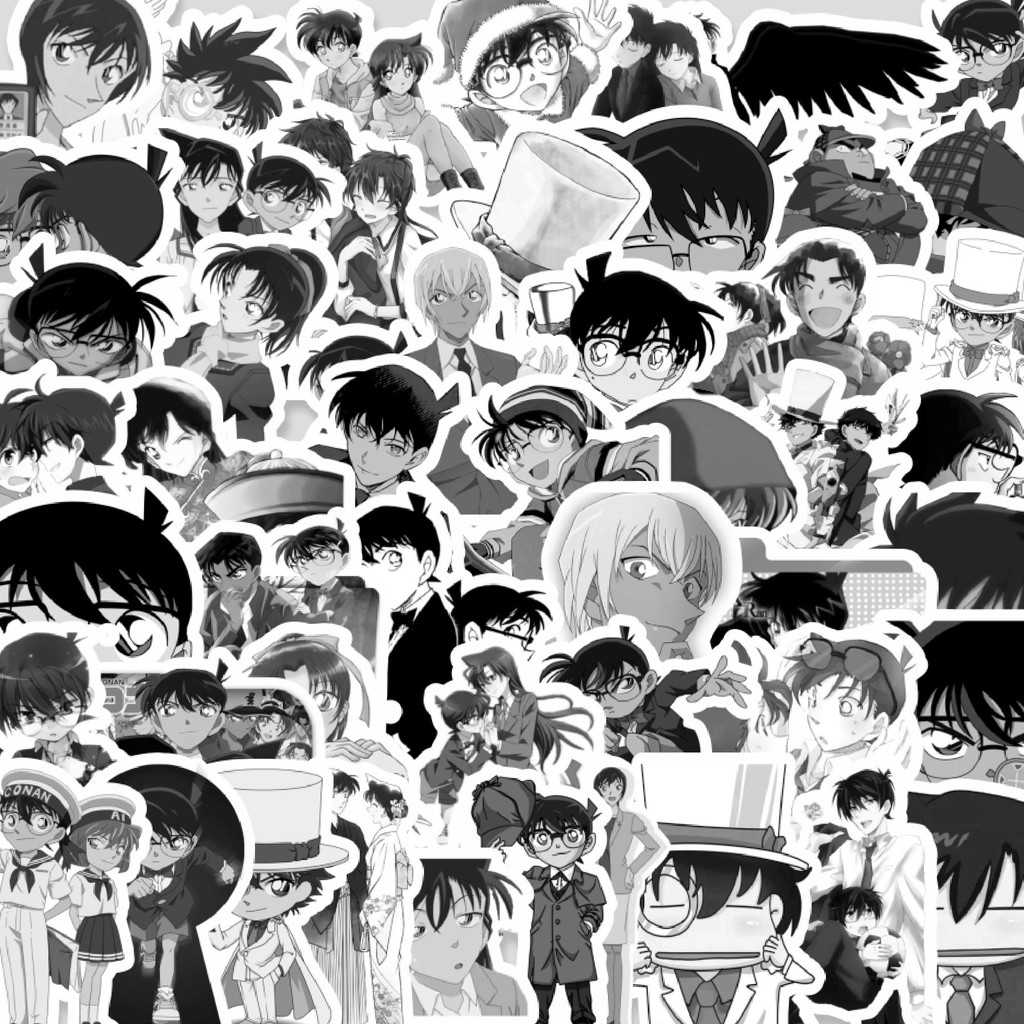 

Stiker Cutting Pack Stiker Detective Conan ( Meitantei Conan ) Isi 100Pcs Series Aesthetic Lucu Keren Untuk Koper Bahan Vynil
