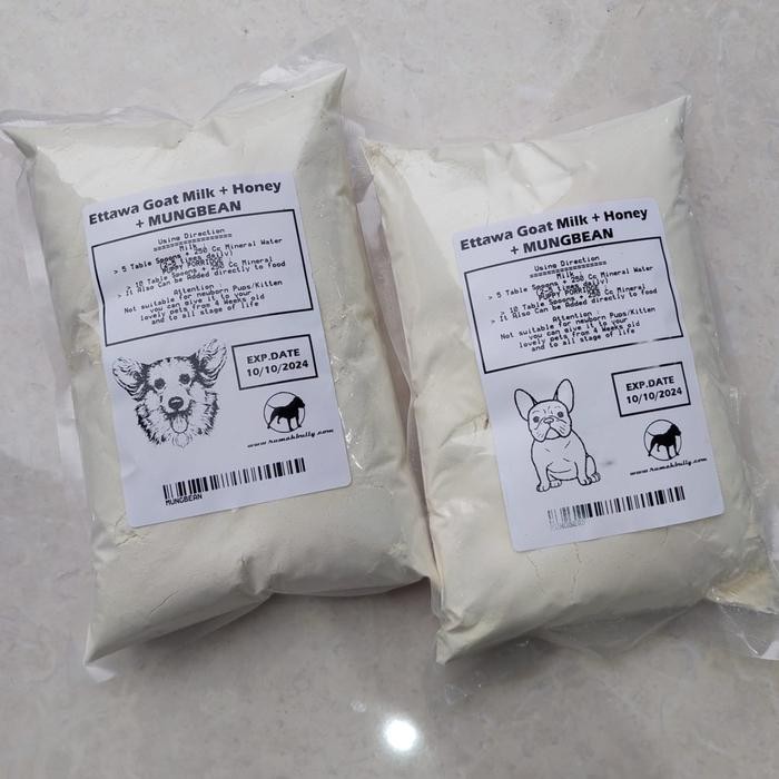 

Ettawa Goat Milk + Mung Bean / Susu Kambing Bubuk Anjing & Kucing - 500gr 1706