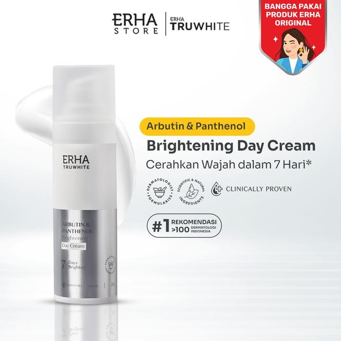 ERHA Truwhite Brightening Day Cream 30gr - Krim Pagi Pencerah Wajah - 30gr