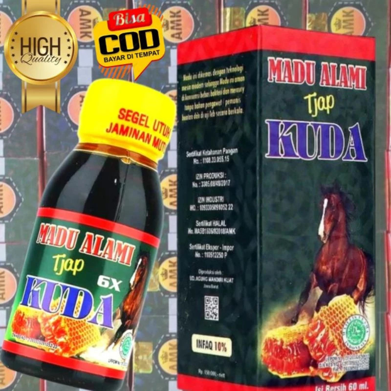 Herbalnanoshop - Madu Tonik Tjap Kuda 6x Asli Original - Madu Tonik SUPER 6x Lebih Kuat dan DEWASA