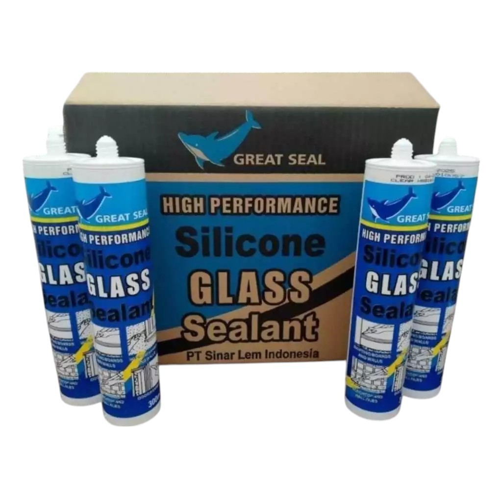 Lem Kaca Aquarium Bening Hitam Putih Sealant Silikon Silicone Silen Akuarium Botol