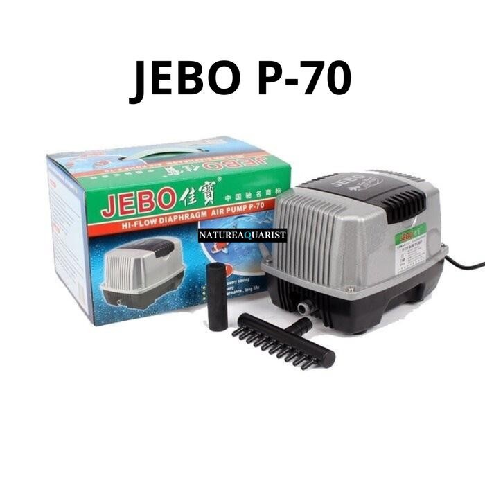 Jebo P100 P70 Pompa Udara Aerator Air Pump Airator Aquarium Kolam Ikan - JEBO P-70