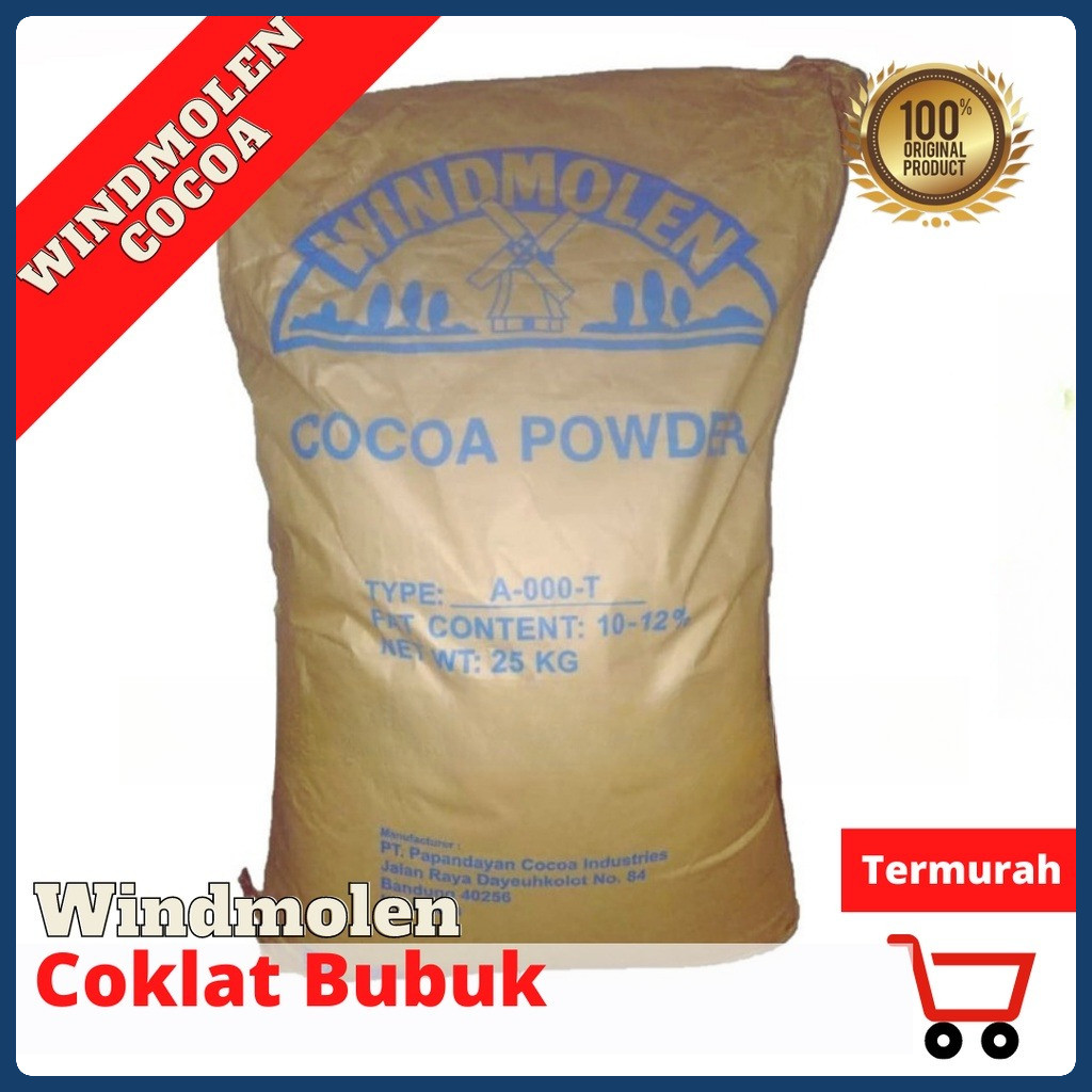

COKLAT BUBUK WINDMOLEN COCOA POWDER 1KG ASLI 100% | Kemasan ALU