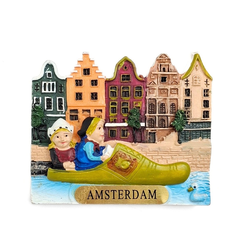 Souvenir magnet / tempelan kulkas Amsterdam oleh oleh Holland