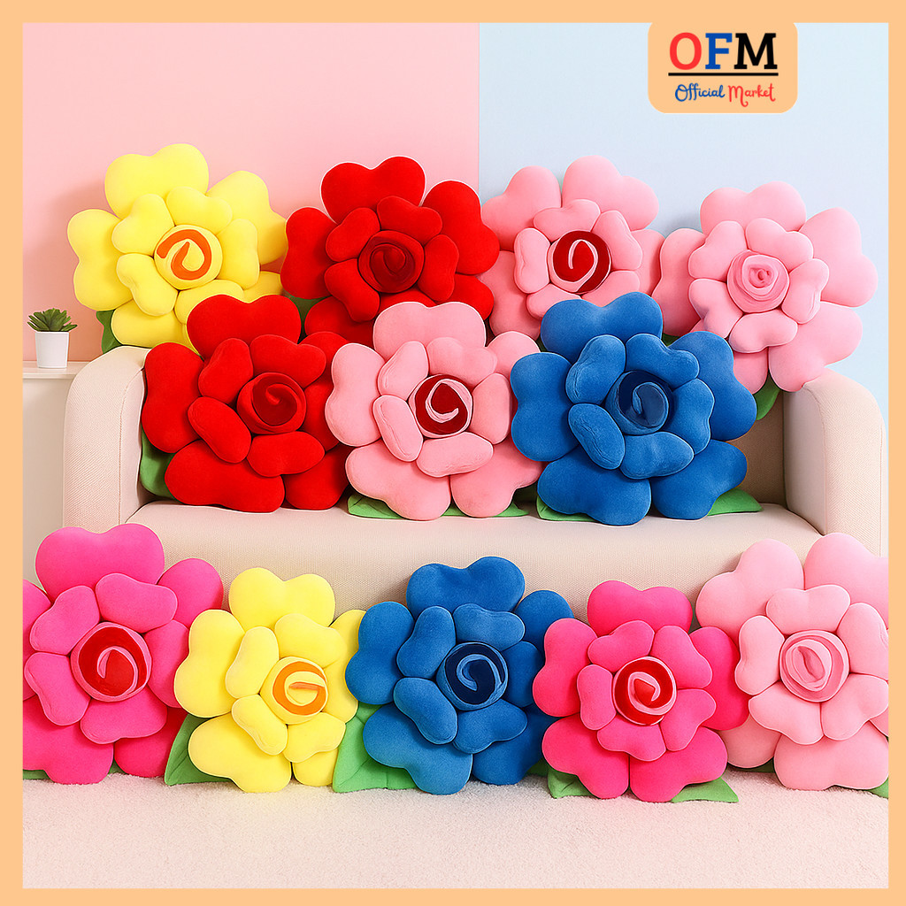 Bantal Bunga Mawar Bantal Kursi Bantal Sofa Berlabel SNI