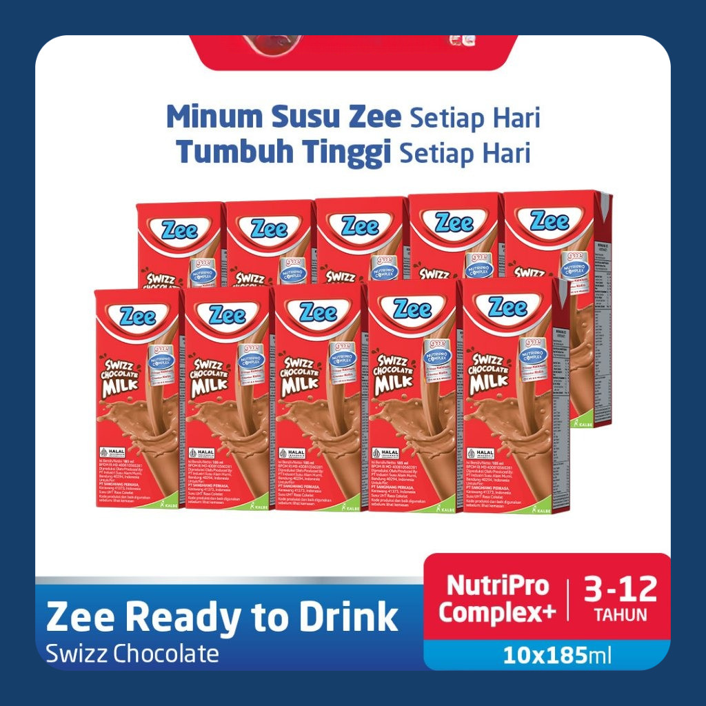 

Zee UHT Swizz Chocolate Milk 185ml (10 Pack)