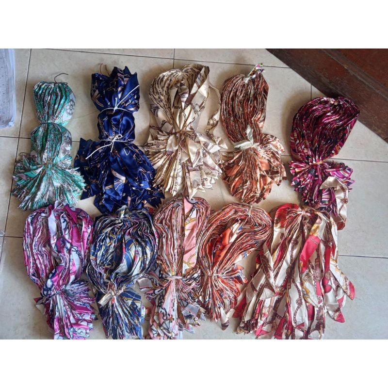 Syal murah aksesoris tas twilly gantungan tas