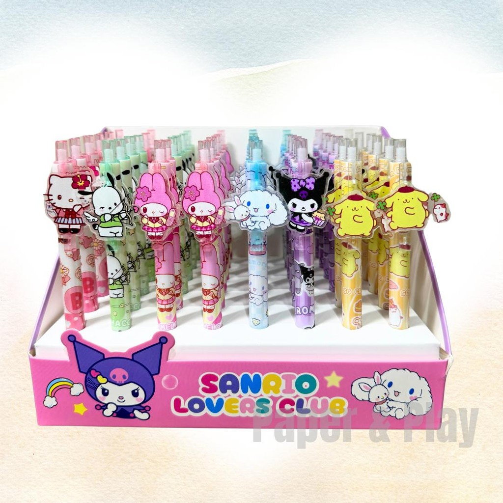 

[PaperNPlay] Paket Jualan / Grosiran Pulpen Anak Karakter Sanrio / Pena Cair Sekolah Grosir / Pena Klip Anak Sekolahan / Bolpen Gel 0,5mm / Pen Karakter Anak Sekolah / Hampers Unik Lucu