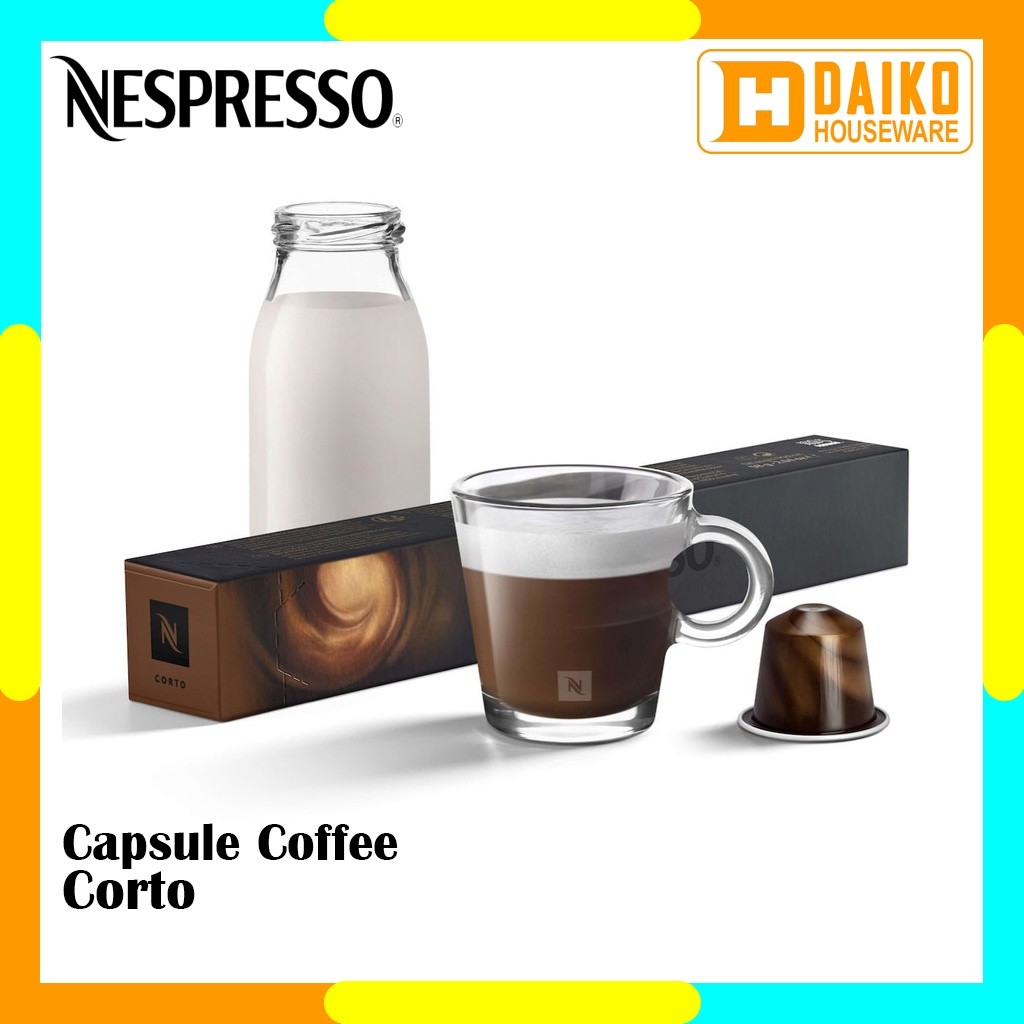 

Capsule Nespresso Corto Original Nestle 1 Pack - Coffee Barista Creations Kopi Kapsul Expired Panjang