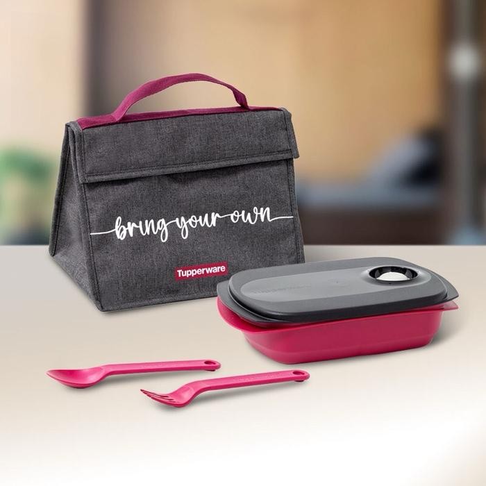 Kotak bekal makan Tupperware byo lunch box set