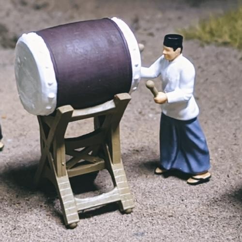 Diorama miniatur figure skala 1/64 bedug takbiran