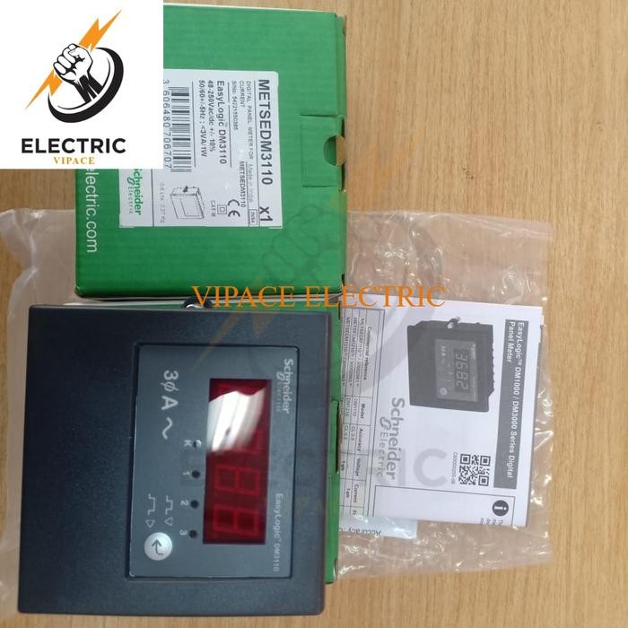 Schneider Digital Ampere Meter METSEDM3110 3phase