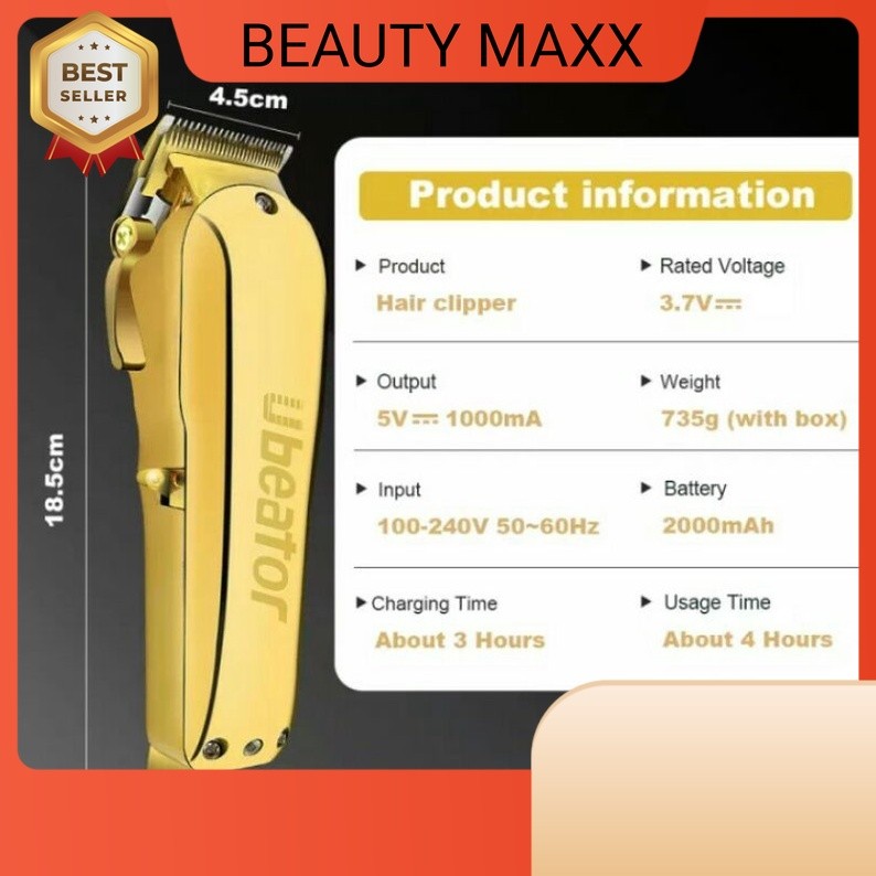 HAIR CLIPPER GOLD/CLIPER PLATINUM/CLIPER UBEATOR/CLIPPER CORDLESS/CLIPER BARBERSHOP/ALAT CUKUR