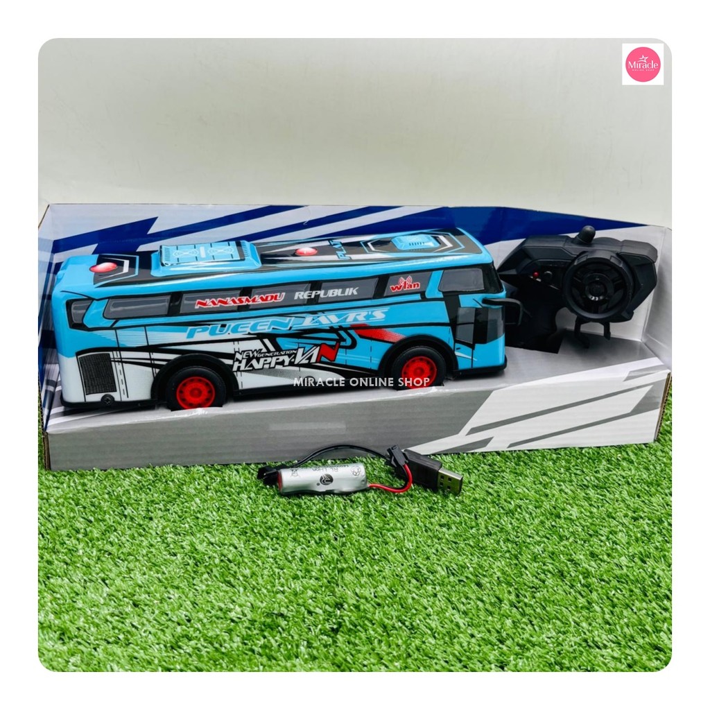 TERUS JAYA TOYS VIRAL RC BUS BASURI BESAR /31CM BUS TELOLET MUSIK / BIS TELOLET REMOTE CONTROL