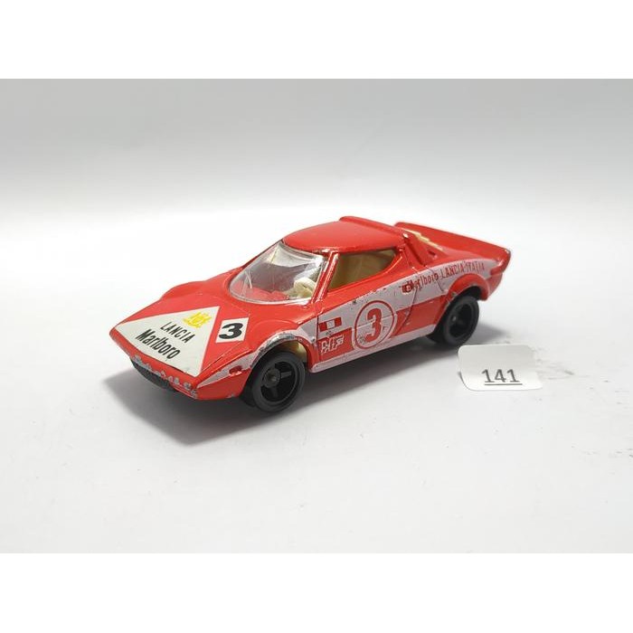Tomica F27 Lancia Stratos HF Merah Japan Diecast Loose Minus Miniatur