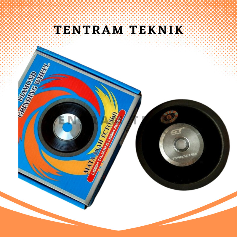 Diamond Asah 5 x 400 (1sisi) GT / Mata Asah TCT 1sisi 5" grit 400 / Diamond Batu Asah 5 Inch GT / Di