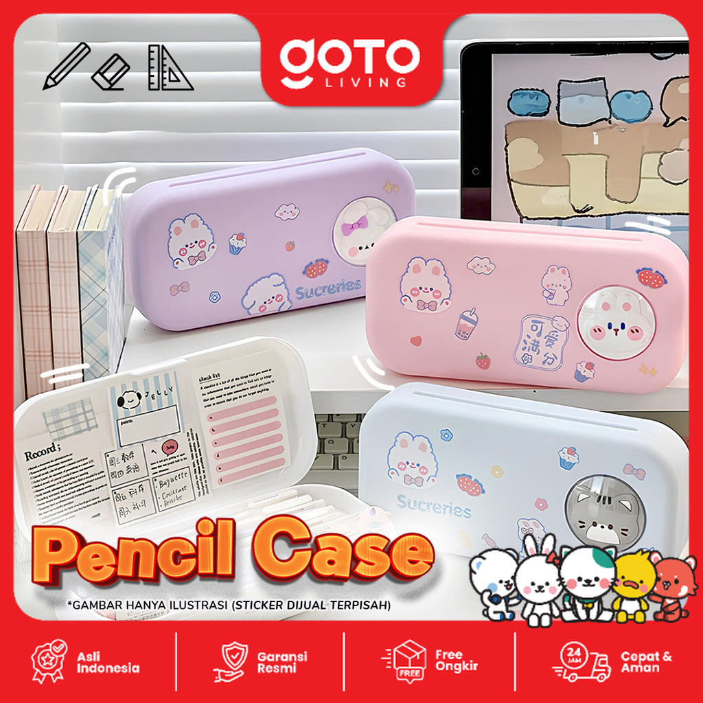 

Goto Theo Pencil Case Tempat Pensil Anak Perempuan Aesthetic