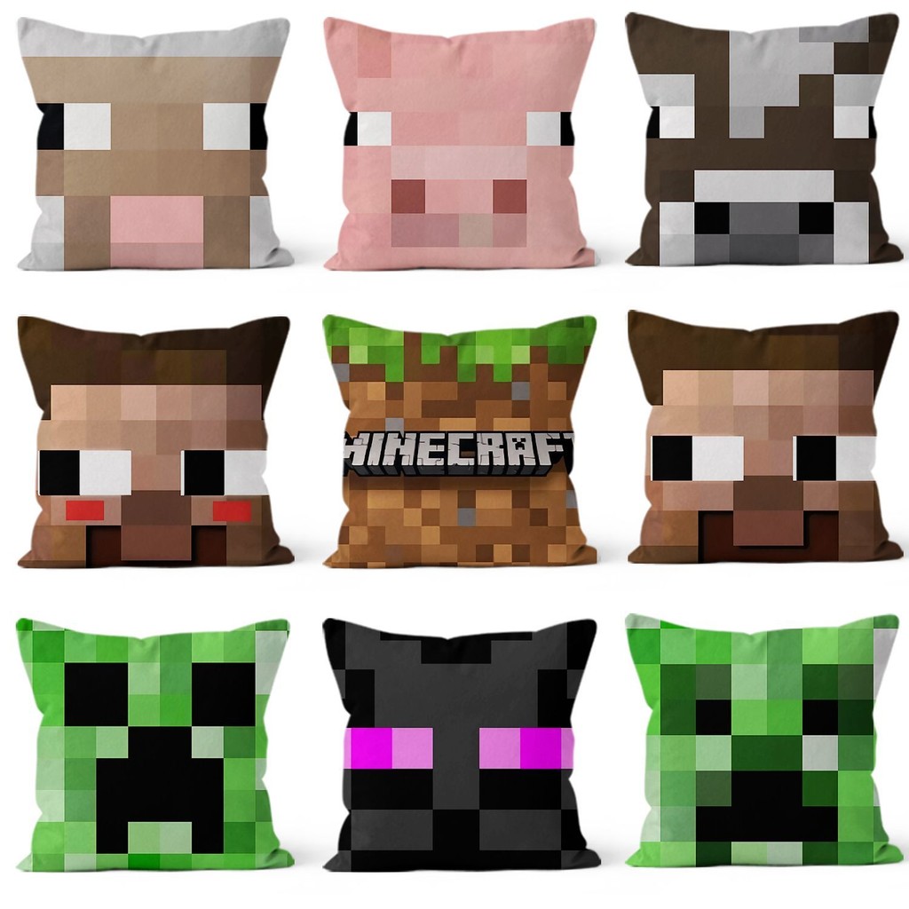 Bantal Avatar Minecraft Bantal Kepala Tempat Tidur Bantal Lumbar Bantal Sandaran Ruang Tamu Bantal K