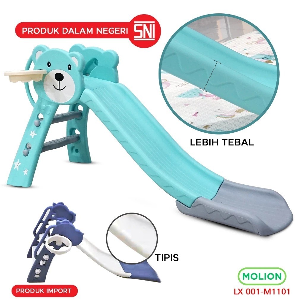 Daebak mainan perosotan anak set ring basket playground anak  perosotan  CO