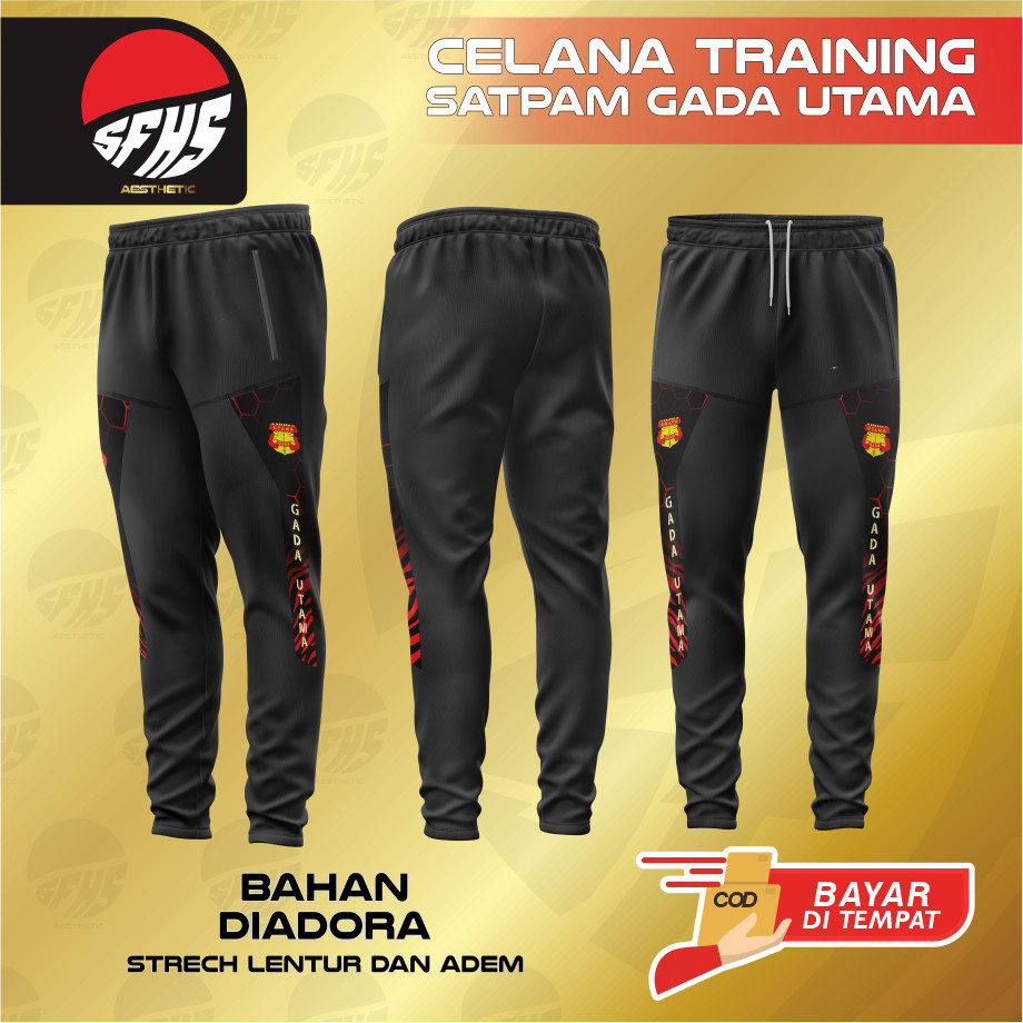 SFHS CELANA TRAINING SATPAM GADA UTAMA SECURITY RUNNING OLAHRAGA