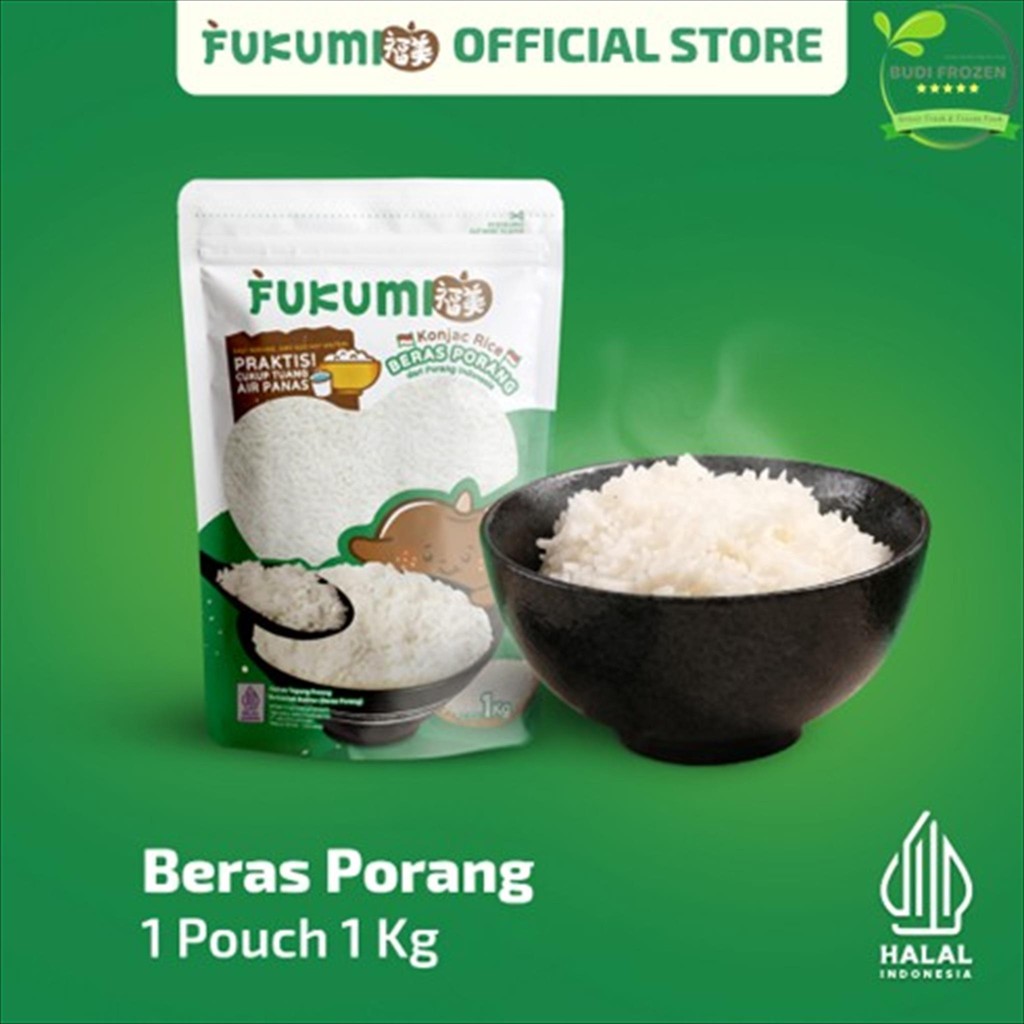 

BERAS PORANG 1 KG – FUKUMI / BERAS SEHAT NO GULA / PORANG FUKUMI