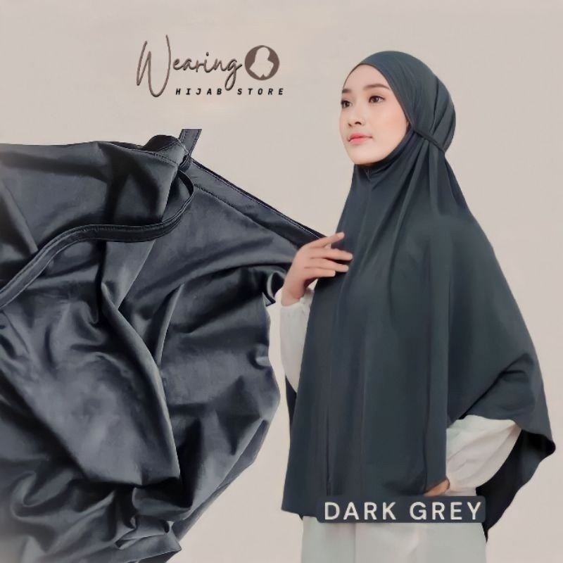 Bergo Maryam Jersey Premium Jumbo XL / Jilbab Bergo Jersey Tali Jumbo