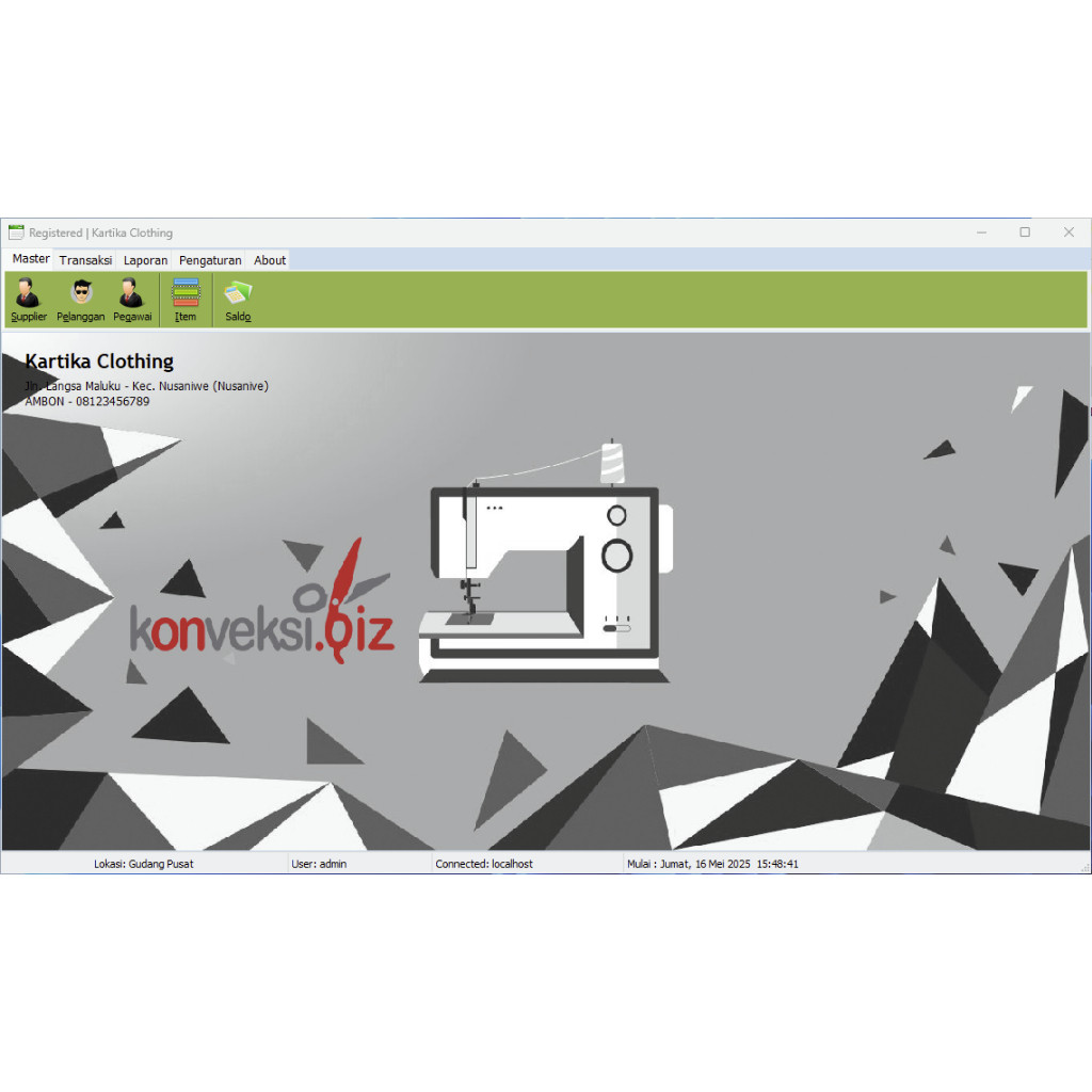 Jual Software Konveksi