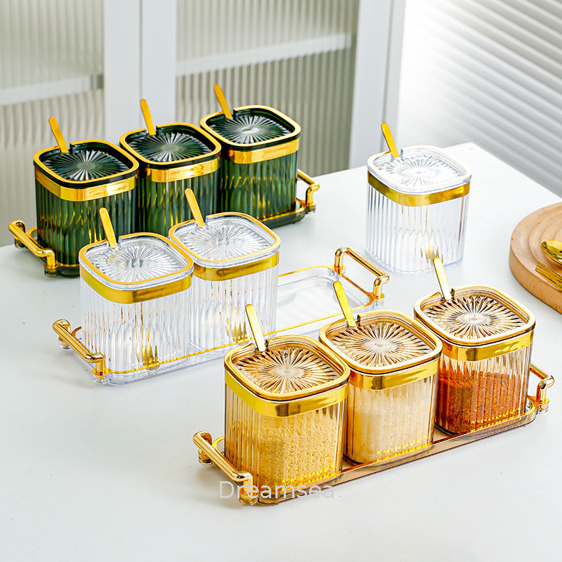 Seasoning Storage Box Household High-end Seasoning Jar Set Kitchen Seasoning Box