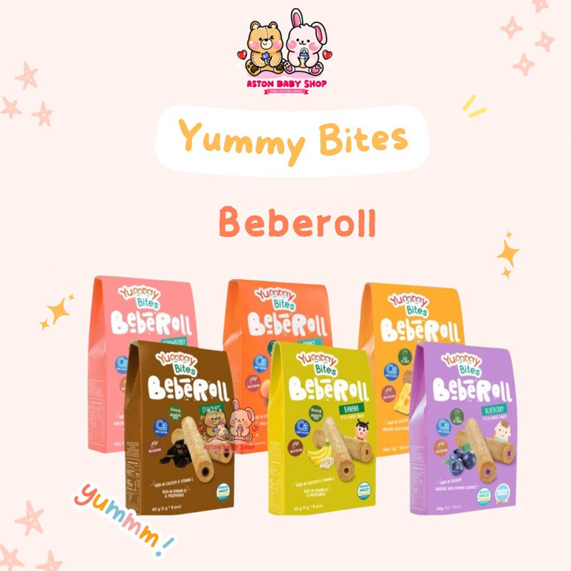 Yummy Bites Beberoll 40 gr Cemilan Snack Bayi 9 bulan ke atas