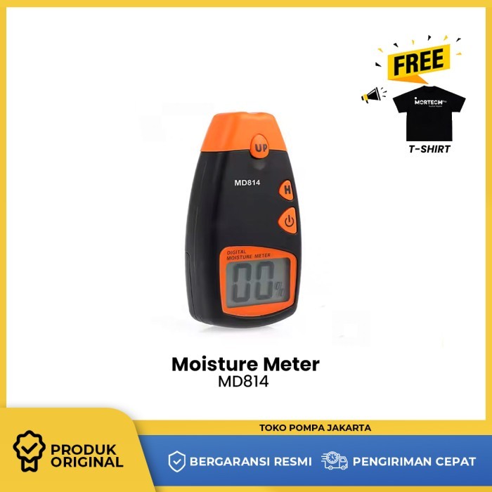 Moisture Meter MD814 MC Tester Kayu Wood Kertas Katun Cotton Kadar Air