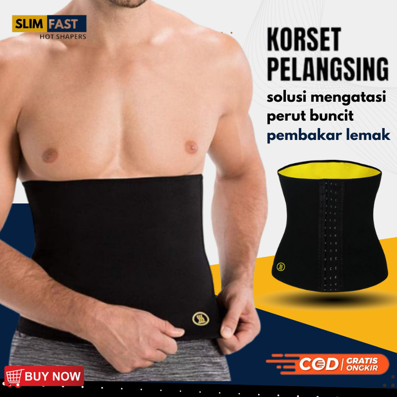 Korset Pelangsing Perut Buncit Ori Alat Pembakar Lemak Korset Slimming Waist Cincher Pengecil Perut 