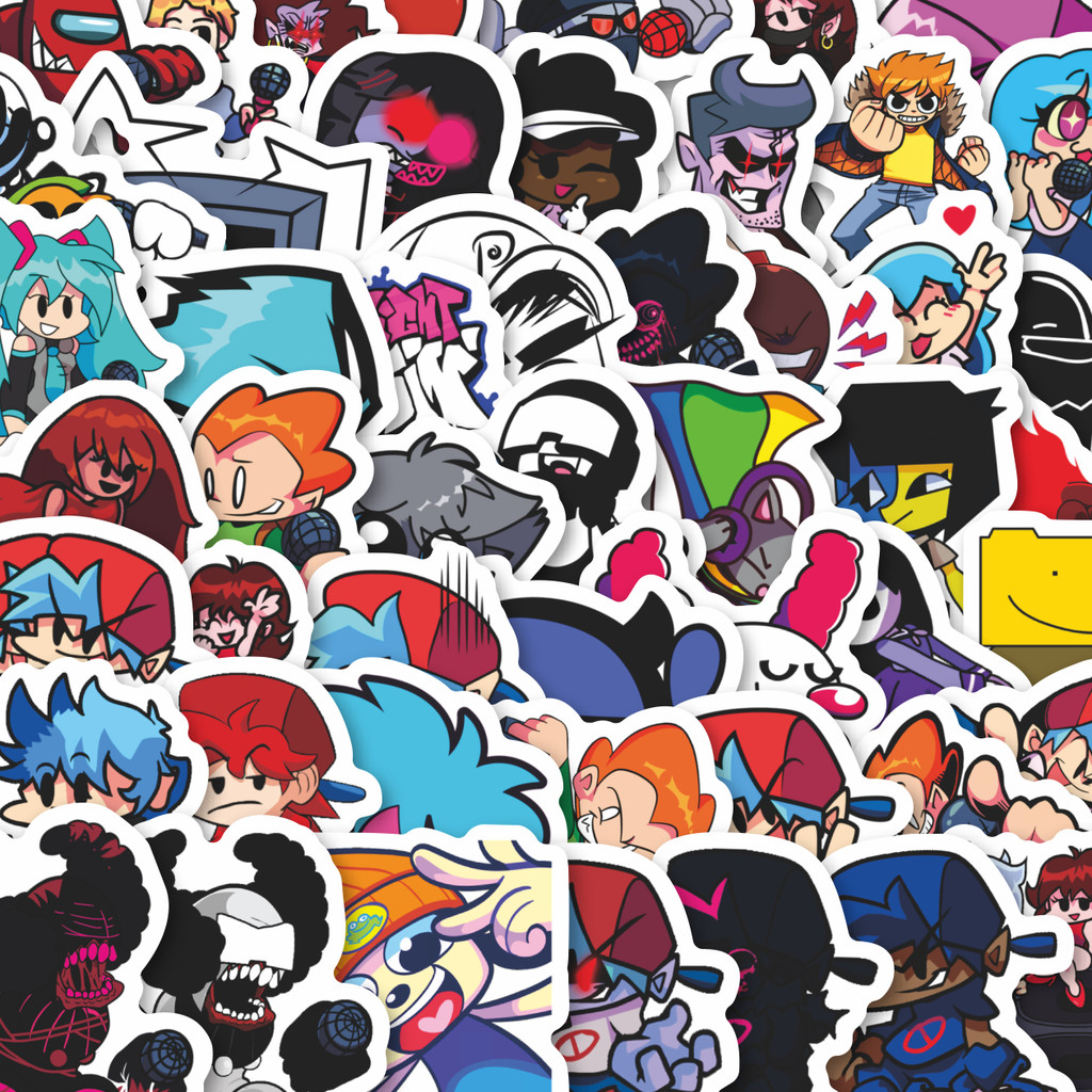 

Stiker Cutting Pack Stiker Kartun Friday Night Funkin' Stiker Isi 100Pcs Series Aesthetic Lucu Keren Untuk Koper Bahan Vynil