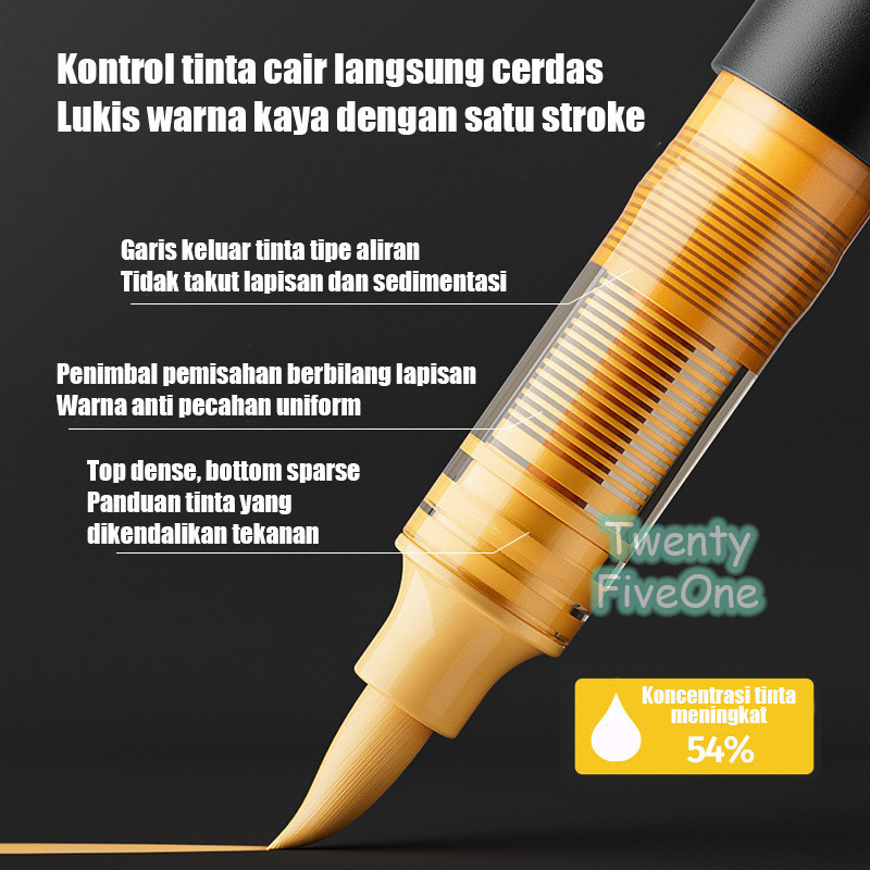 

D3W! ENMY Akrilik Pen Langsung Cairan Lukisan Mahasiswa Dedicated Waterproof Stackable Kotak Hitam