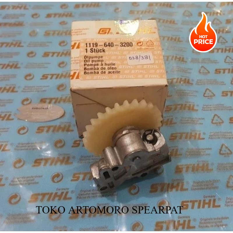 Pompa Oli Mesin Senso STIHL MS-381 MS-038 pompa oli ms381 sthil