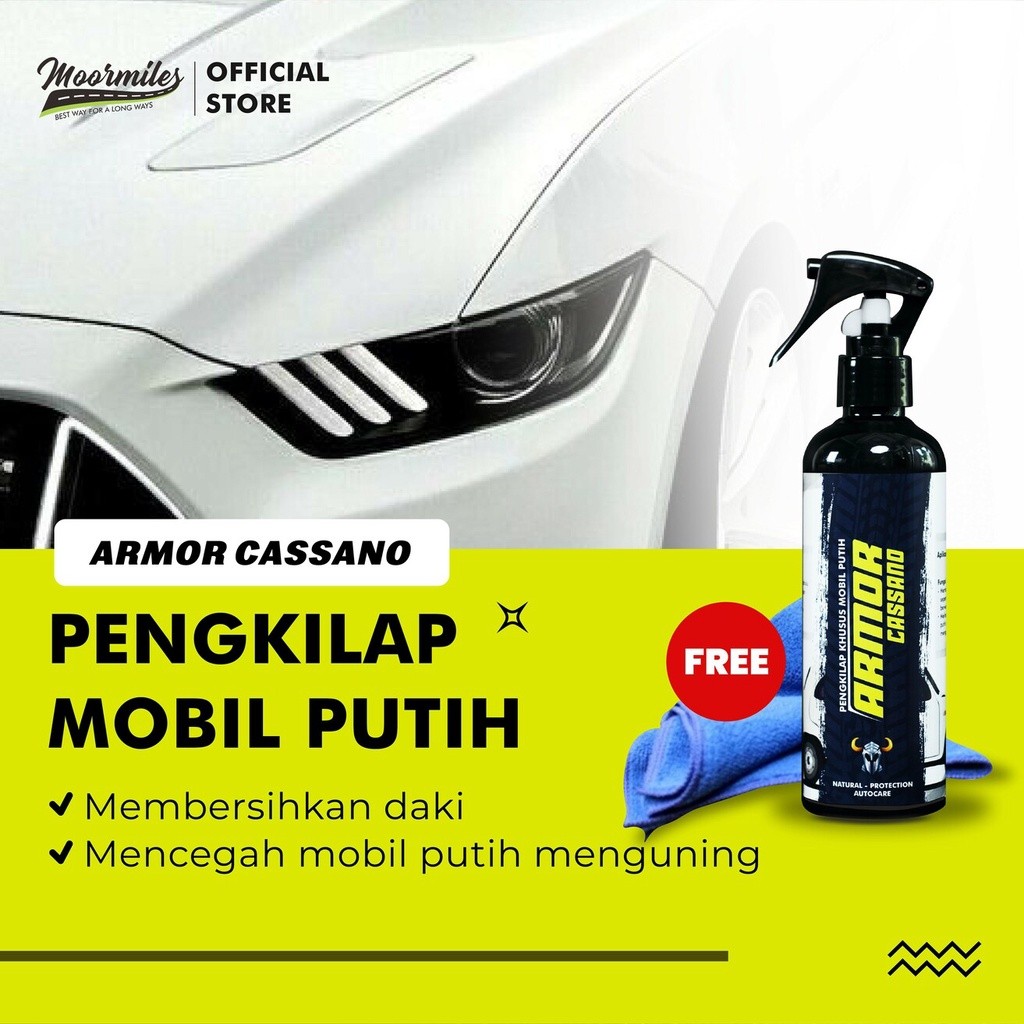 Moormiles - Armor Cassano | Pengkilap Mobil Putih I is Warna PutihCO