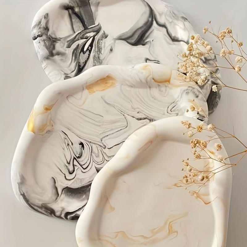 

DIY Irregular Cloud Tray Silicone Molds Gypsum Plate Tea Cup Mat Jewelry Storage Box Decorative Ornament Resin Mold Handicrafts