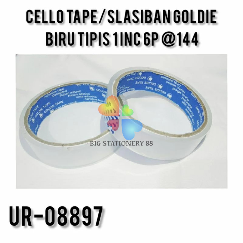 

6 PCS / 12 PCS - Lakban Bening Isolasi 1 Inch 1/2 Inch 72 yard OPP Lakban Tape ATK Perekat