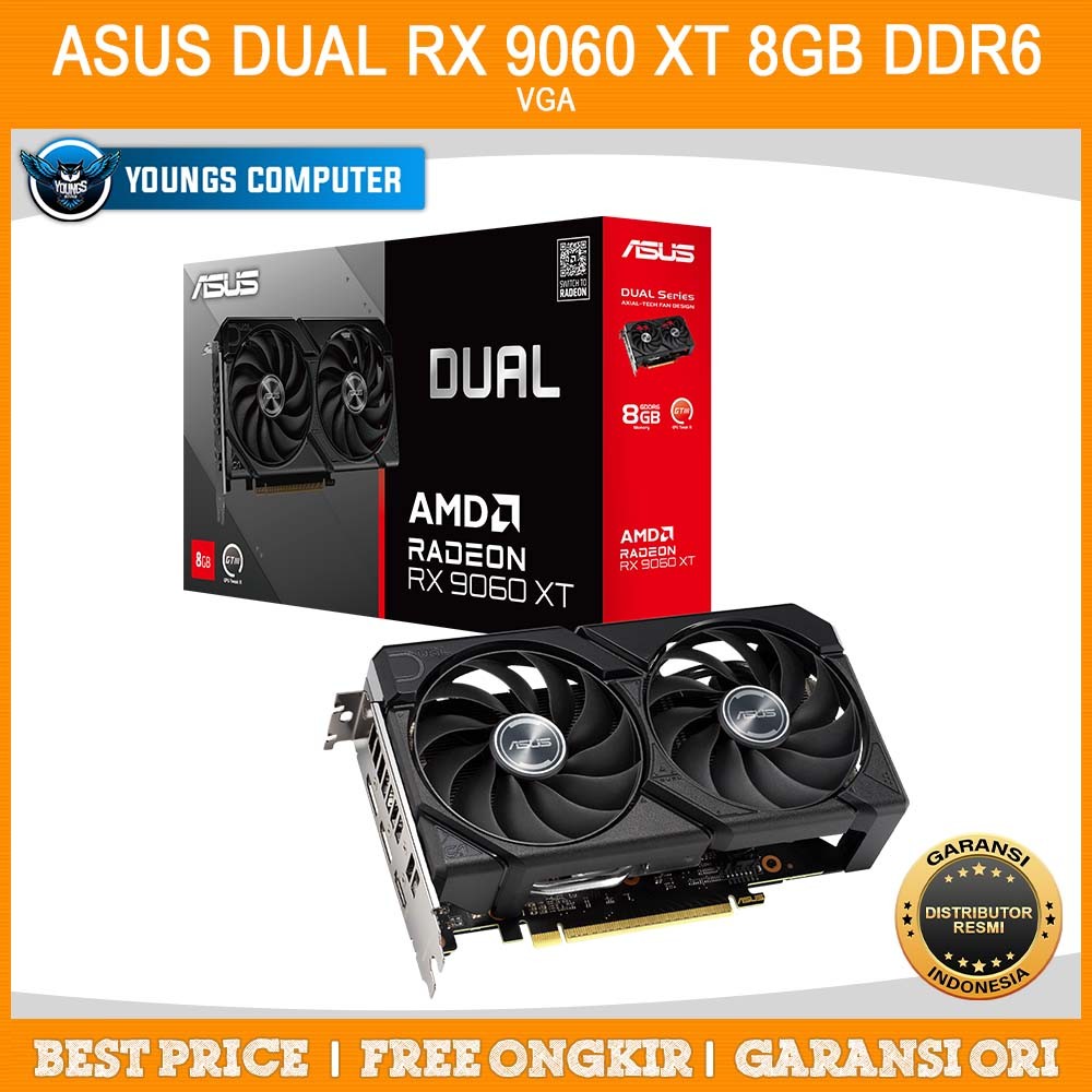 VGA ASUS Dual RX 9060 XT 8GB DDR6 AMD Radeon RX9060 XT