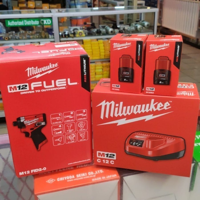 Milwaukee Cordless M12FID2 Hex Impact Driver Gen3 Driver Baterai quality