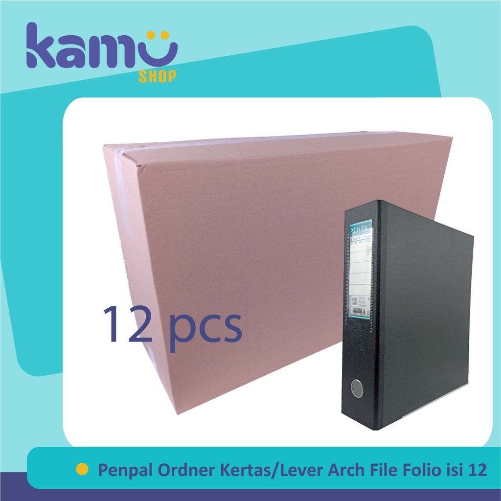 

Penpal Ordner Folio Kertas / Paper Lever Arch File F4 PL - 771 Isi 12 Pcs