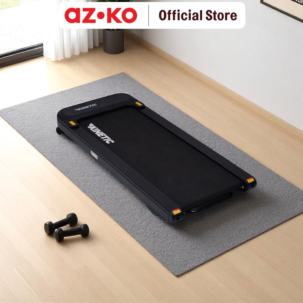 AZKO Kinetic Walking Pad 1 Hp - Hitam Alat Fitness Olahraga Lari Peralatan Fitness Perlengkapan Gym 