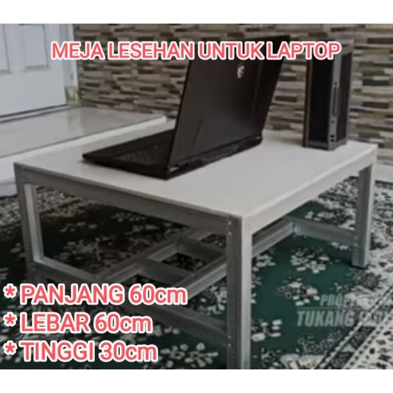 Meja Komputer dan Belajar Lesehan Portabel Serbaguna Minimalis