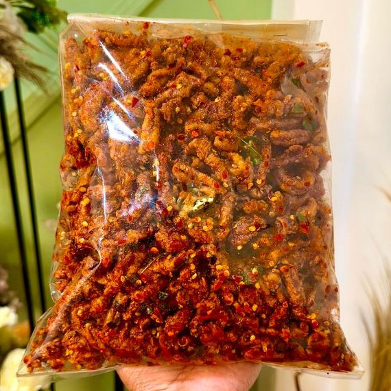 

Keripik Usus Pedas Daun Jeruk 500GR KHAS Ngabret